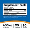 Nutricost Theobromine 400mg, 90 Vegetarian Capsules - Gluten Free, Non-GMO