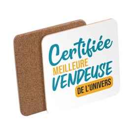 Untersetzer aus Kork – zertifiziert Bestseller des Universums Boutique Shop – 6 Stück (95 x 95 mm)
