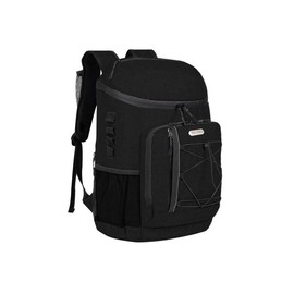 Backpack Coolers Insulated Leak Proof 30 Cans, Soft Sided Insulated Cooler Bags Ice Chest Backpack for Beach Travel Camping,ice mule coolers, with Reusable Ice Packs, Lunch Bag - Color: Black, Free Gift: Includes four free portable ice packs