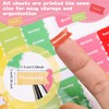 140 Pcs Day of The Week Stickers Monday to Sunday