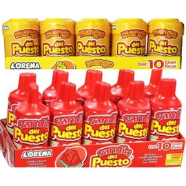 Del Puesto Lollipop Variety Bundl, 10-count box (Pack of 4) includes 2-Box Watermelon Flavor + 2-Box Mango Flavor (40 TOTAL CANDIES)
