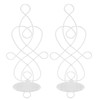 2 Sets Iron Wall Candle Sconce Holder Foldable Deformation Resistance