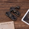 30 Pieces Small Box Latch Hasps, Antique Right Latch Hook