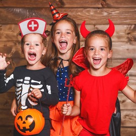 LALAFINA Pack of 6 Nurse Hat Halloween Nurse Hat Costume Headband Accessories with Red Cross Headband Headdress Cosplay Headband