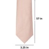 tiemart Solid Color Necktie (Blush Pink)