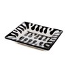 Two's Company Jigsaw Black and White Tray, Ceramic, 7.5-inches Width,