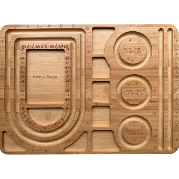 Armas Kodu Bamboo Bead Board for Jewelry Bracelet Necklace Making,