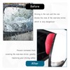Dickno 2 PCS Car Mirror Rain Visor Guard, Carbon Fiber