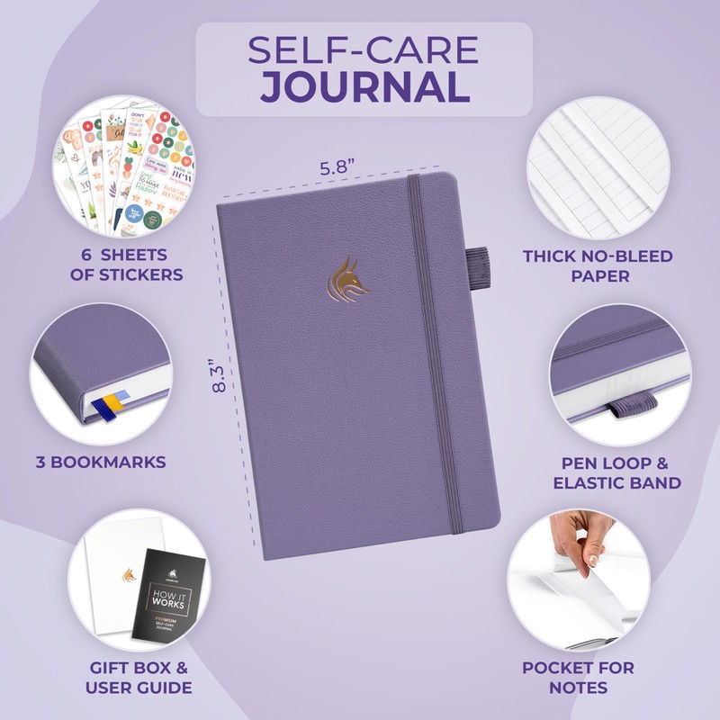 Clever Fox Self-Care Journal ¬Premium – Daily Gratitude & Mental