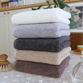 Cotton Living 10 40 count 220g hotel towels, 10 40 count 220g light gray towels / 코튼리빙 40수 220g 호텔수건 10장, 40수 220g 연회색 10장
