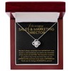 Sales and Marketing Director Necklace Message Card Box Love Knot