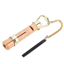 Wooden Cue Tip Clamp with File for Fixing Trimming Snooker Cue Tip - 2 in 1 Snooker Billiard Tip Repair Maintenance Kit - 10 mm/11 mm Snooker Cue