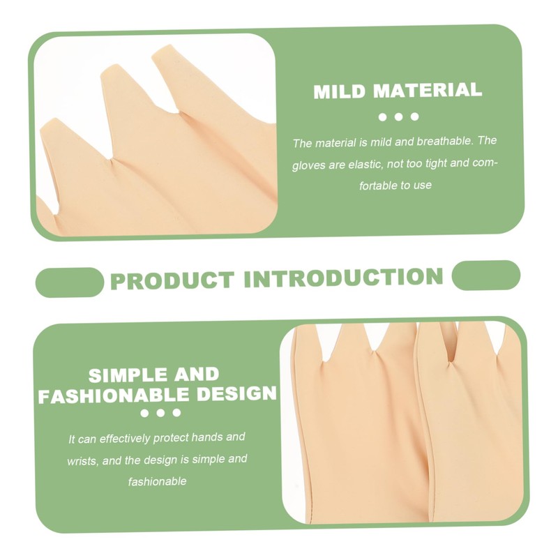 Healeved 1pair Breathable Compression Half-finger Gloves for Relief Lightweight Design