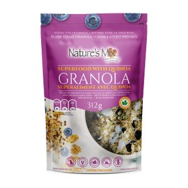 Nature's Mix Superfood Granola with Quinoa - Nut Free - Canadian Locally Made, Superfood Granola with Quinoa, 575 Grams, Dark Purple
