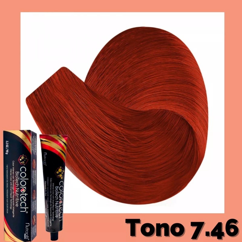 Color Tech Tinte Cobre 7.46 Rubio Rojizo Cobrizo