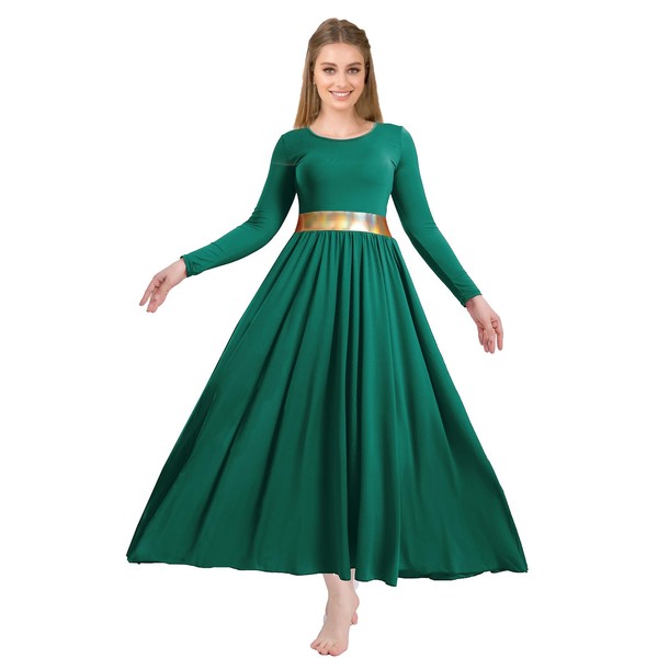 ORIDOOR Women Worship Liturgical Dance Dress Full Length Church Robe