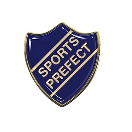 Capricornone Sports Prefect Blue School Shield Badge