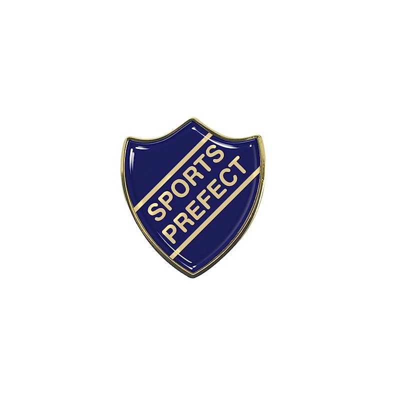 Capricornone Sports Prefect Blue School Shield Badge