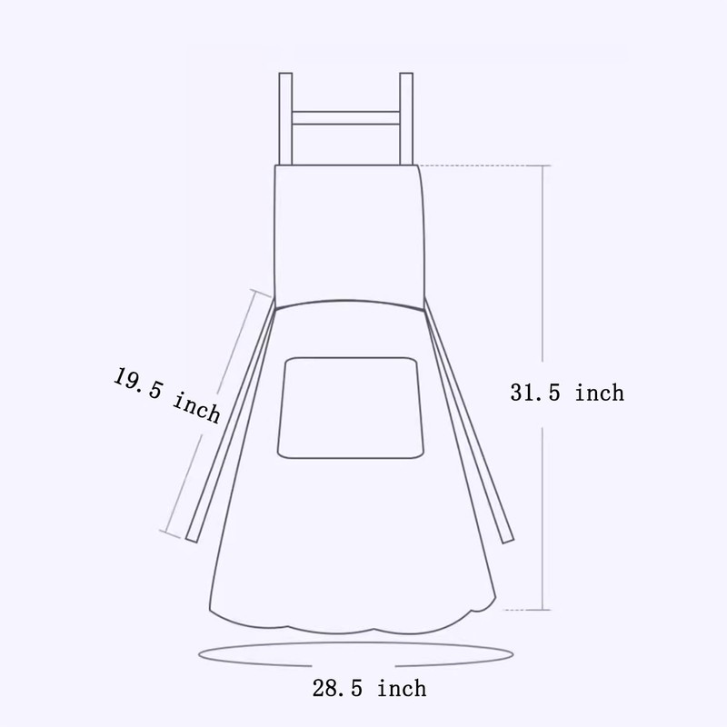 Nebesheii 2 Pack Kitchen Aprons,Cotton Cooking Aprons Vest Adjustable Bib