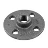 LDR 310 F-38 Floor Flange, Black, 3/8-Inch