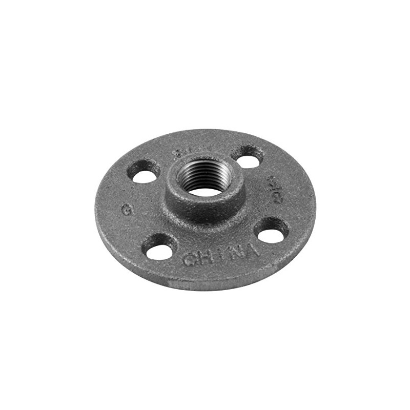 LDR 310 F-38 Floor Flange, Black, 3/8-Inch