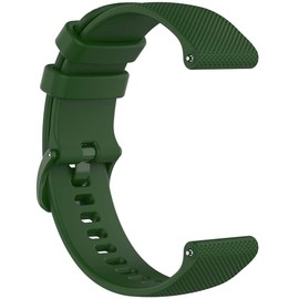 NELUMBO Silicone Rubber Watch Bands, Quick Release Premium Soft Rubber Replacement Straps for Men and Women 18mm 20mm 22mm (2pcs) (22MM, Green+Black)