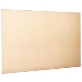 Brass Sheet, Metal Sheets Plates, 12" Length x 6" Width x 0.06" Thickness, 14 Gauge, Brass Plate Sheet