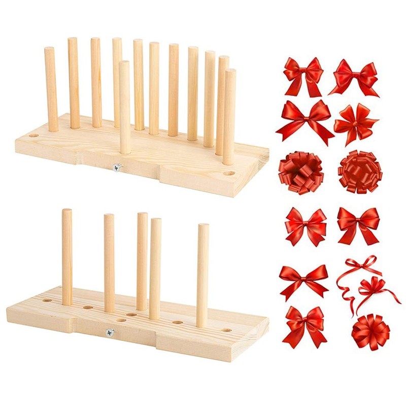 Bow Maker Wooden Wreath Bow Maker Tool and Portable Wooden