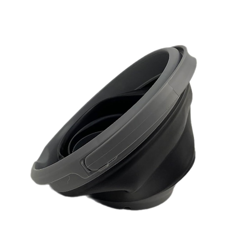 SAMMART Collapsible Plastic Bucket - Foldable Round Tub with handle