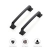 Ravinte 30 Pack Solid 5" Square Foot Cabinet Arch Pull