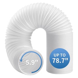 Yipoch 5.9 Inch Portable Air Conditioner Hose Length up to 59", Anti-Clockwise Thread Portable Ac Hose Compatible with Haier, LG, Delonghi and More