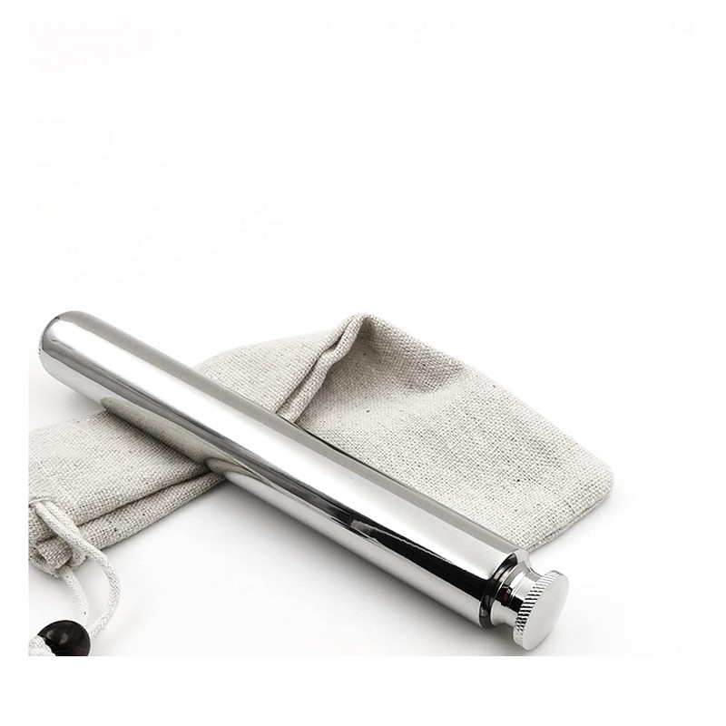 Lightweight Outdoor Flask Tube 7 Inches (approx~180mm) Length, 2.5oz (approx~73ml)