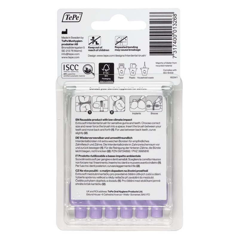 TEPE Interdentalbürste x-weich 1,1mm 6 St