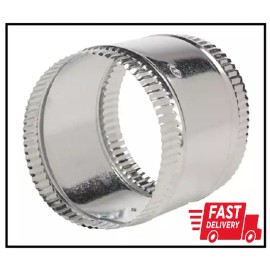 Universal 6 in. Flexible Duct and Sheet Metal Connector Splice Collar