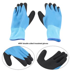 Electric Insulated Gloves, Insulated Electrician Gloves, 400V Voltage Resistance, Electrician High Voltage Gloves, Flame Retardant Insulation, Work Gloves
