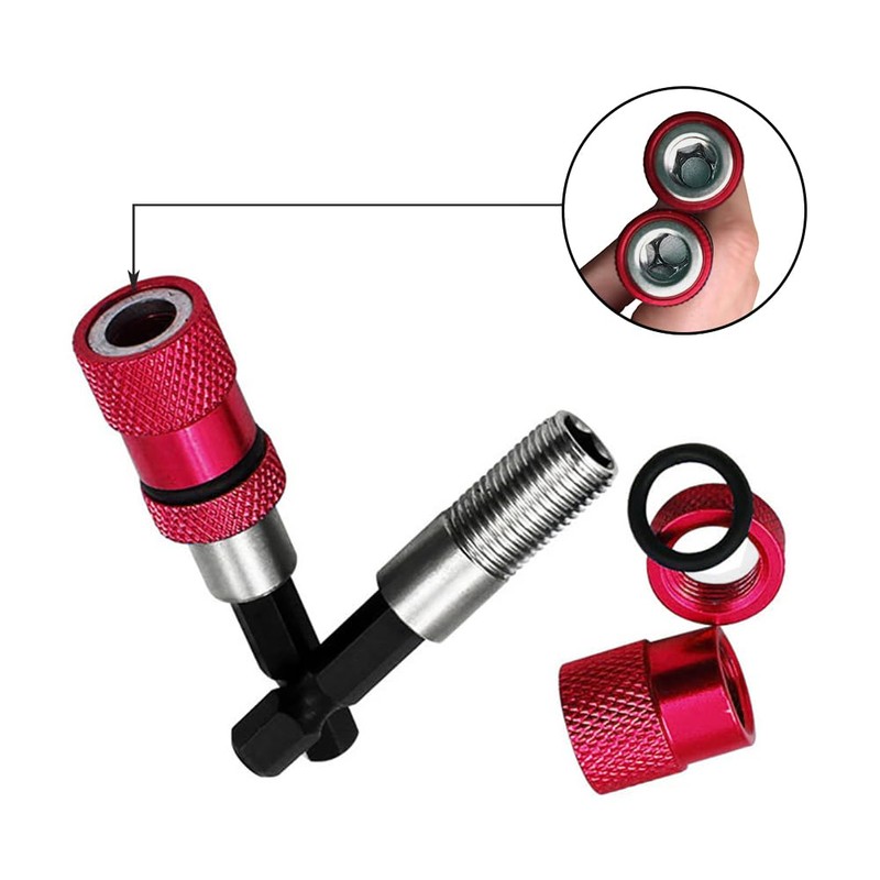 Meijunter 3Pcs Hex Shank Drywall Drill Bit Holder Magnetic Bit