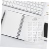 NUOBESTY 10pcs 2025 Frosted Calendar Bezel Weekly Planner Refill 2025