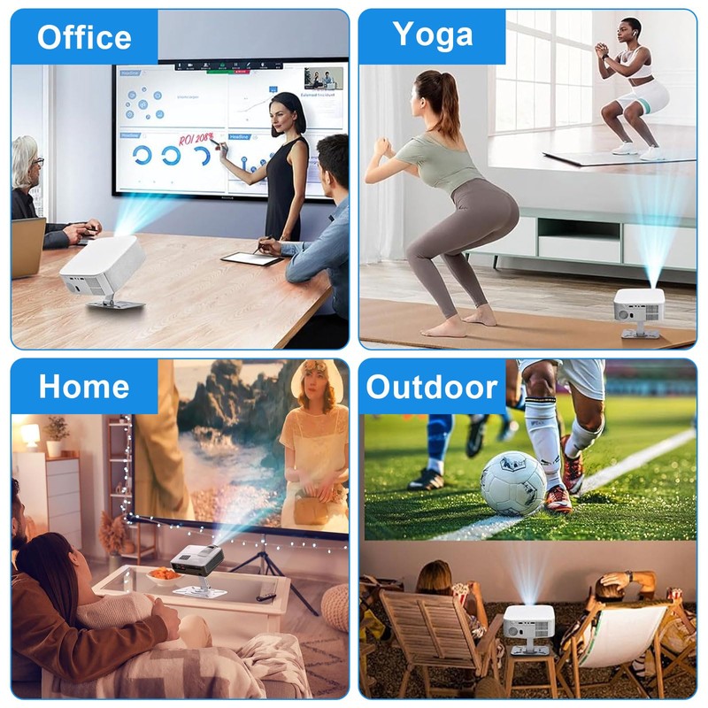 Desktop Projector Mount, 360° Rotating Projector Wall Mount, Projector Ceiling