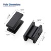 JOY DECOR 10 Pack Matte Black Cabinet Knobs Kitchen Handles