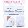 Jecery 2 Pack His and Hers Robes Gifts Cotton Waffle