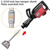 JACKCHEN 1-3/16 inch (30mm) Tamper Shank, Jack Hammer Plate Tamper