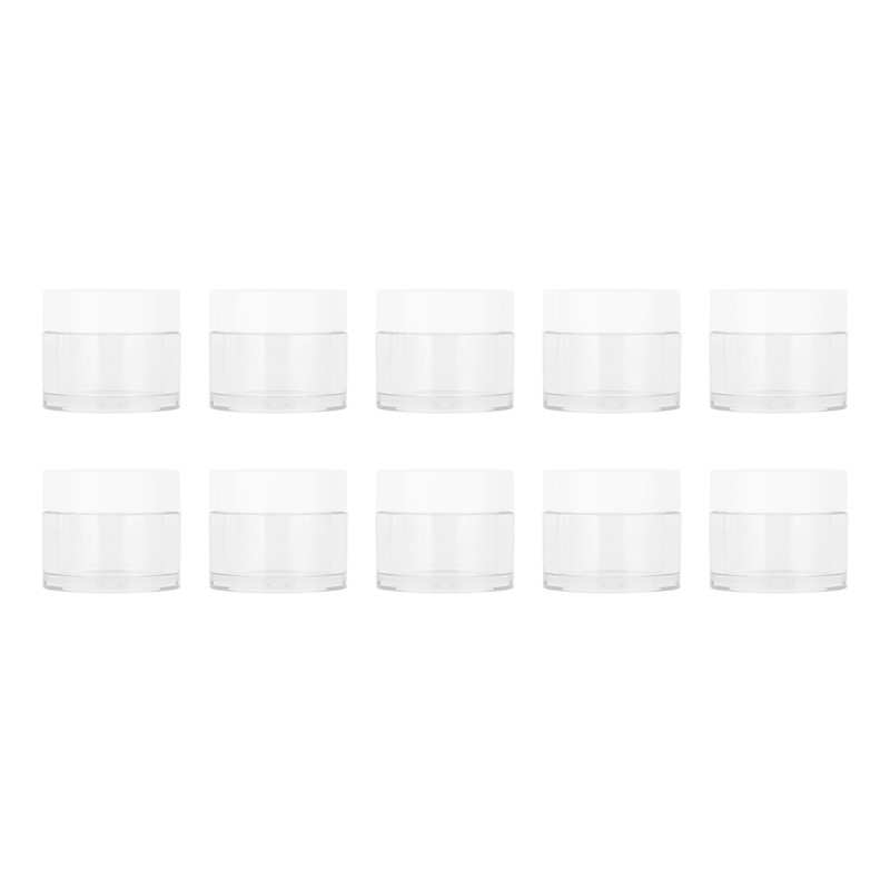 10Pcs 20g Round Empty Container Jar Refillable for Cream Cosmetic