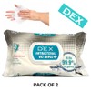 DEX ANTIBACTERIAL ALCOHOL FREE WET WIPES 60 CT x 2 PACKS