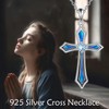 Cross Necklace for Women Men 925 Sterling Silver 5A CZ