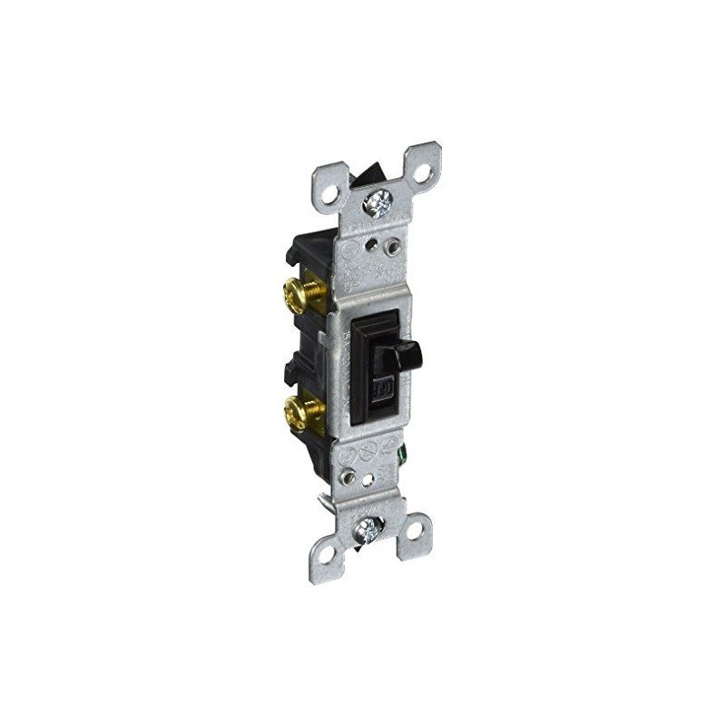 Leviton 15 Amp, 120 Volt, Toggle Framed Single-Pole AC Quiet