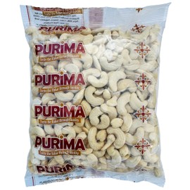 Cashew Nuts 1kg – KING Sized Extra Large Cashews Natural Raw Whole 1 kg - Ready to Eat - Largest Biggest Jumbo Larger Colossal Nut Big Kernels – Unroasted Unsalted Bulk Bag (Packaging May Vary) PURIMA