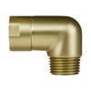 Solid Brass Shower Elbow Adapter for Shower Head, 90 Degree