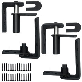 Upgraded Saloon Door Hinges, Self-Return Double Swinging Door Hinge, Saloon Doors Swinging Hardware, Cafe Door Hinges, Bar Door Hinges,Gravity Hinges Heavy Dut Black 304 Stainless Steel 110Lbs(2 Pack)