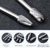 YUFUTOL Carbide Burrs Set 10pcs Double Cut Solid Carbide Rotary