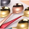 LIFKOME Round Spoons Ergonomic Soup Dessert and Fruit Scoops Resistant